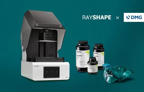 RAYSHAPE e DMG validano la compatibilità della resina per la stampa 3D dentale avanzata